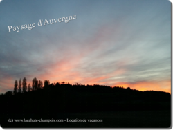 Paysages d'Auvergne - Colline d'Opme aux Aurores